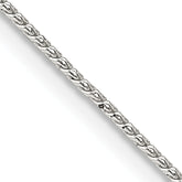 Sterling Silver .95mm Round Franco Chain